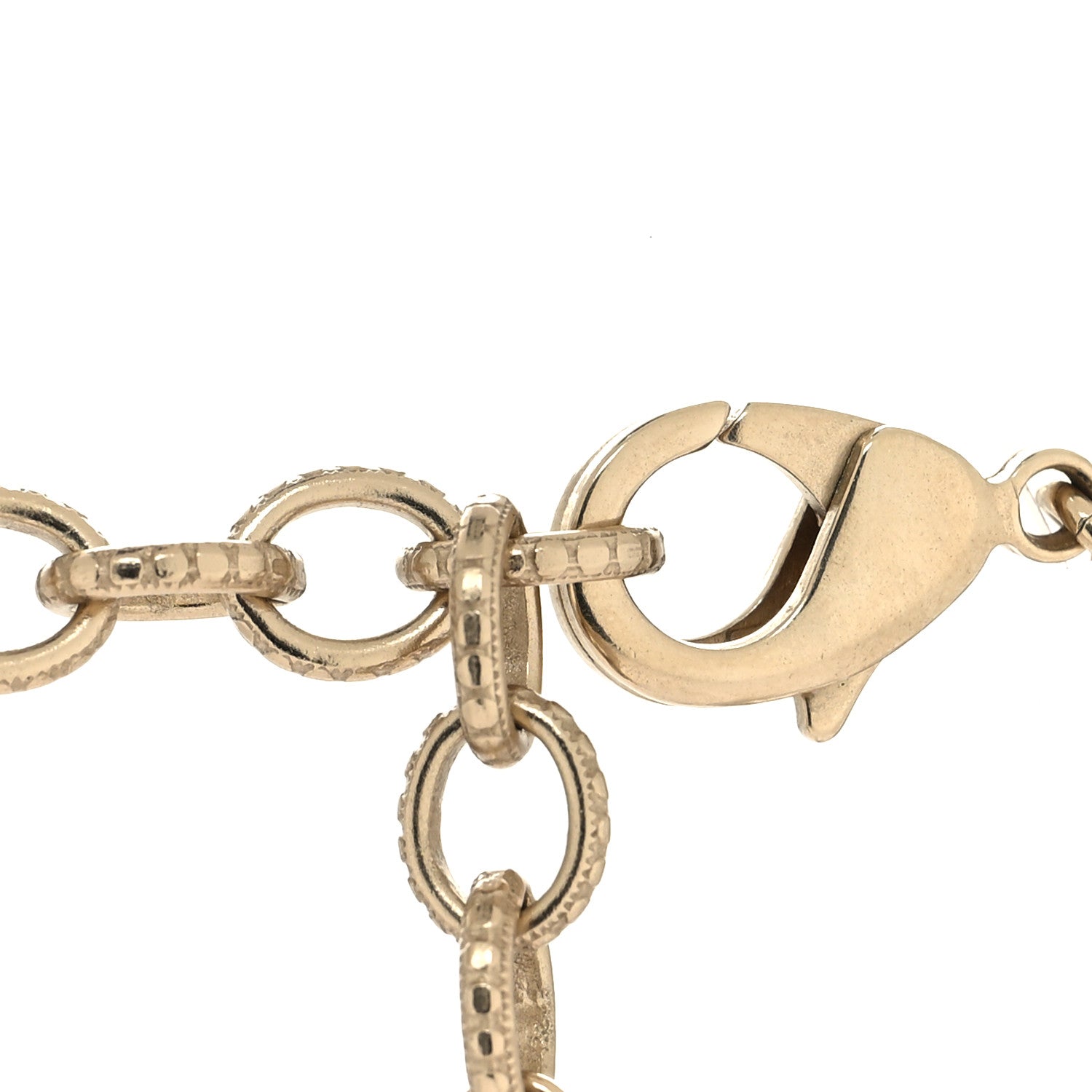 Chanel Metal Medallion Multi Chain Short Necklace Gold 4 of 5