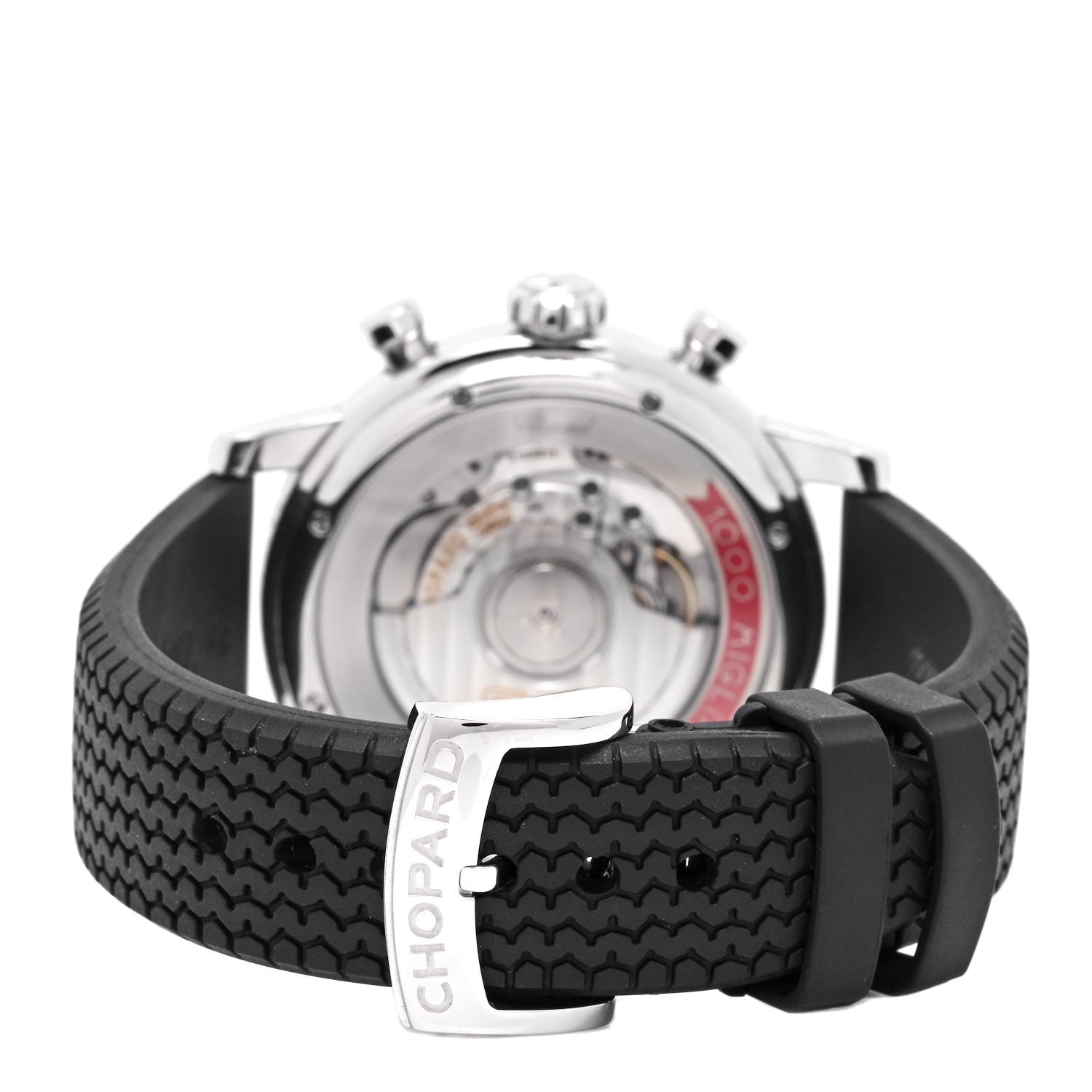 Chopard Stainless Steel Rubber 42mm 1000 Mille Miglia Classic Chronograph Automatic Watch Black 3 of 5