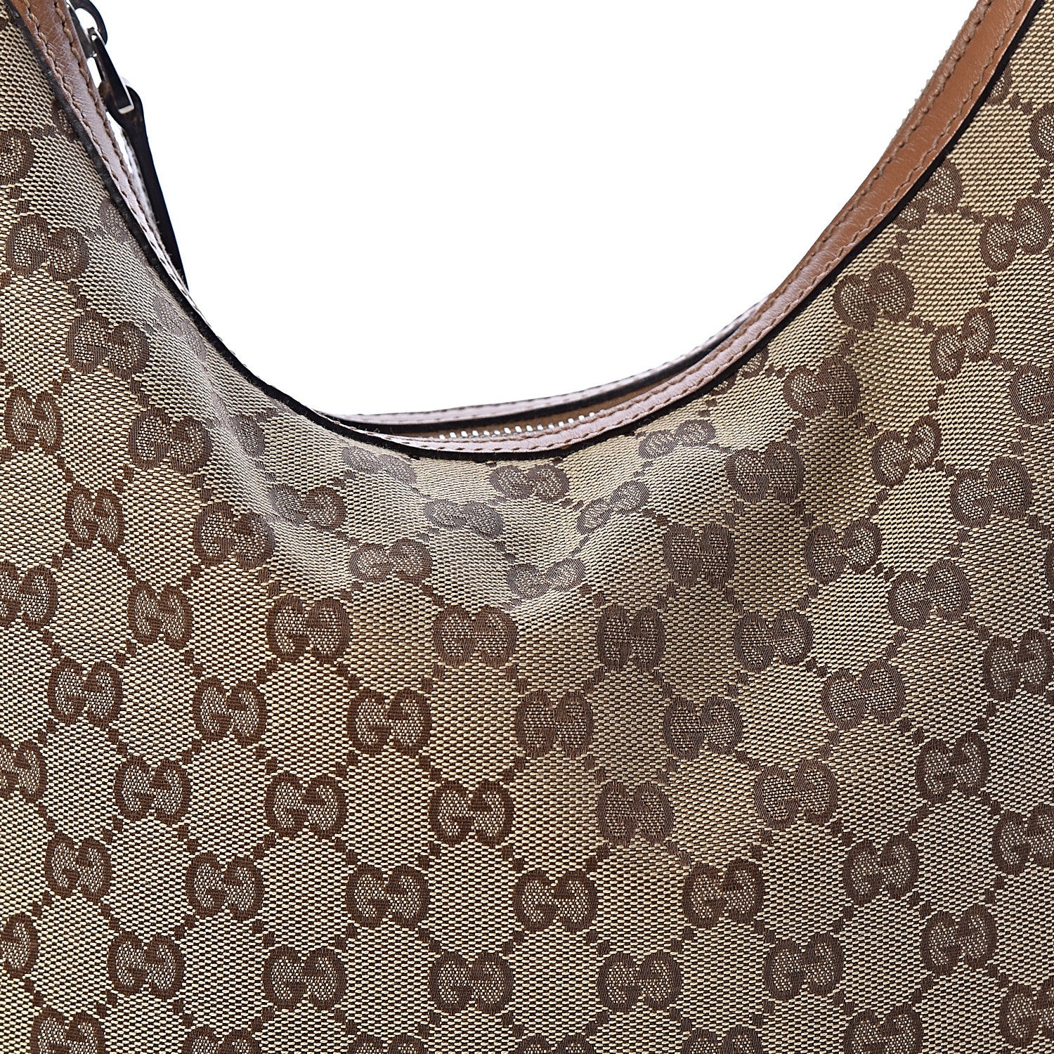 Gucci Monogram Medium GG Twins Hobo Tan 8 of 10