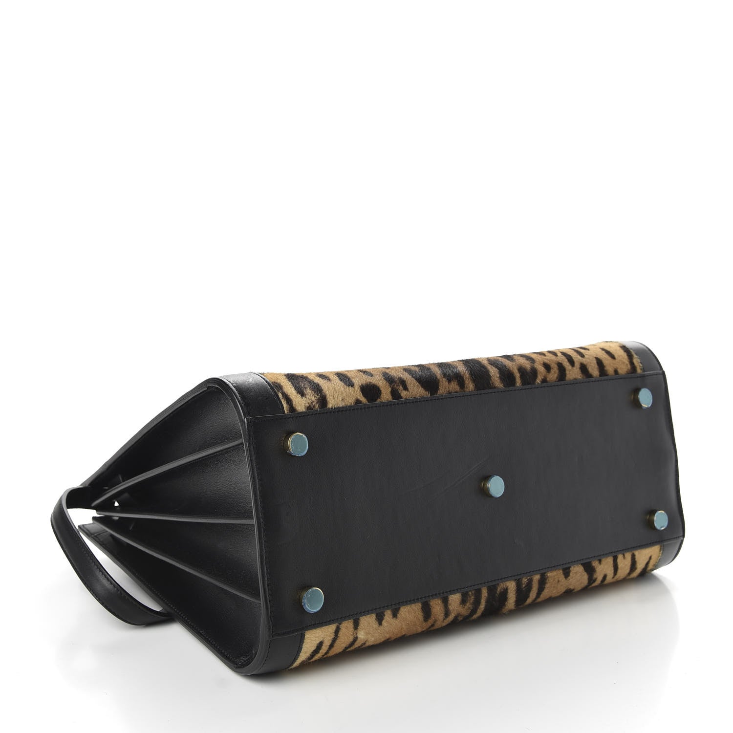 Saint Laurent Calf Hair Leopard Print Small Sac De Jour Black 4 of 9