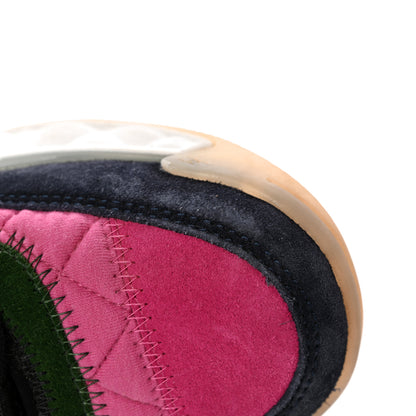 Chanel Velvet Calfskin Mixed Fibers CC Sneakers 39 Pink Green 11 of 11
