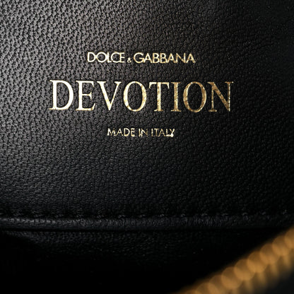 Dolce & Gabbana Smooth Calfskin Mini Devotion Camera Bag Black 6 of 13