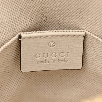 Gucci GG Supreme Monogram Azalea Calfskin Mini Horsebit 1955 Top Handle Bag Beige Ebony Mystic White 6 of 11