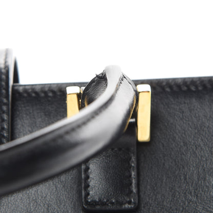 Saint Laurent Calfskin Monogram Baby Cabas Black 12 of 13