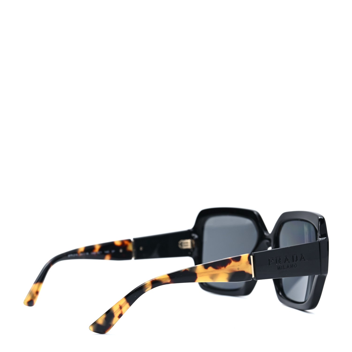 Prada Oversized Monochrome Sunglasses SPR 21X Black Tortoise 7 of 14