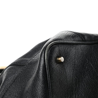 Burberry Calfskin Chain Hobo Black 7 of 8