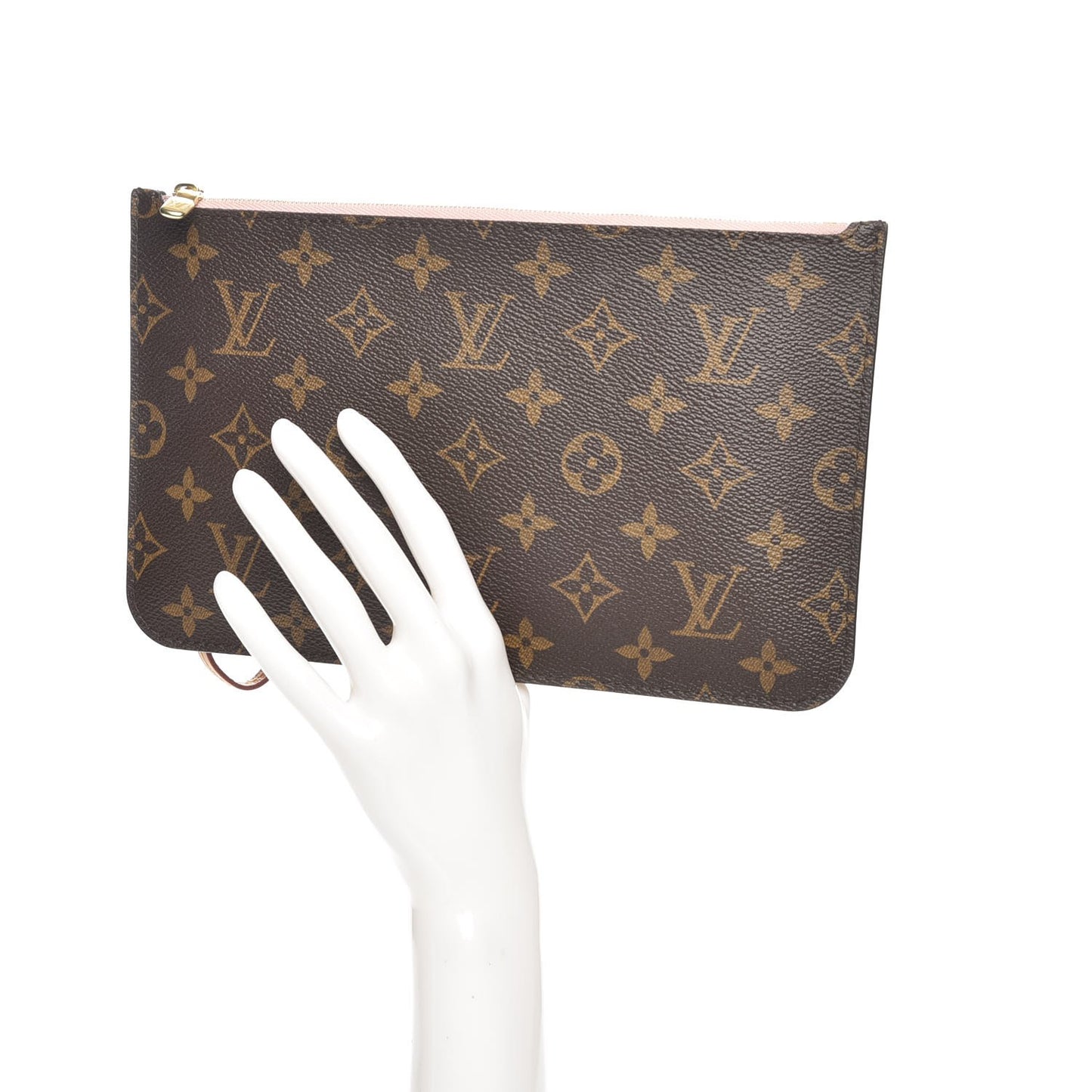 Monogram Neverfull MM GM Pochette Rose Ballerine