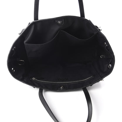 Christian Dior Coated Canvas Cannage Large Panarea Tote Black 6 of 11