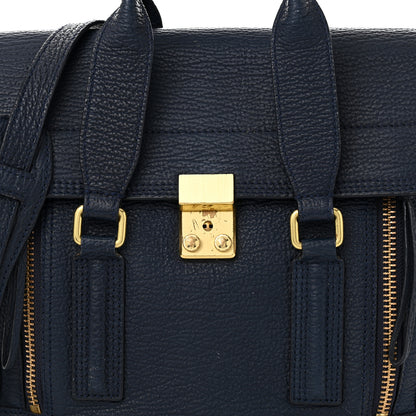 3.1 Phillip Lim Textured Calfskin Medium Pashli Satchel Ink 8 of 15