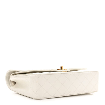 Chanel Caviar Quilted Medium Double Flap White 4 of 11