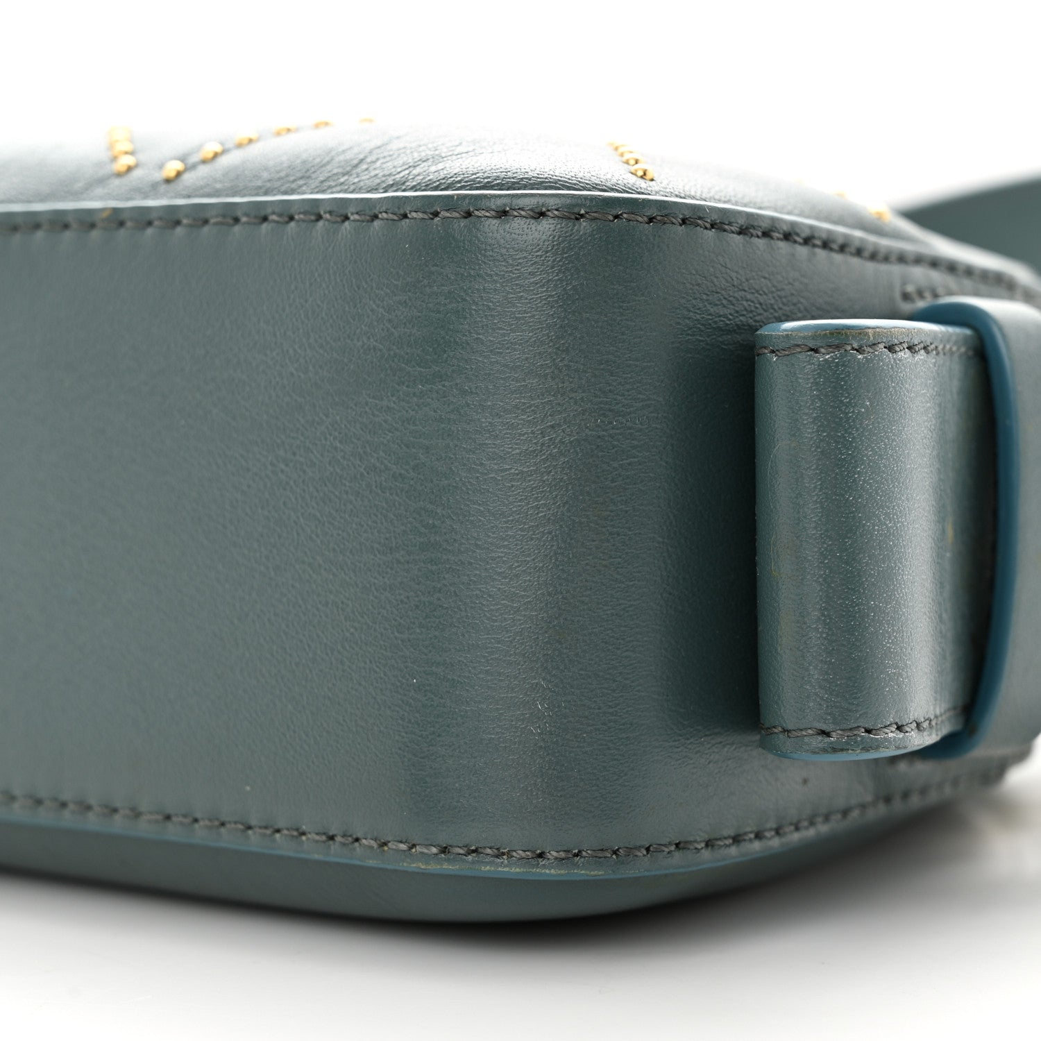 Chloe Smooth Calfskin Little Horses Embroidered Shoulder Bag Cloudy Blue 10 of 24