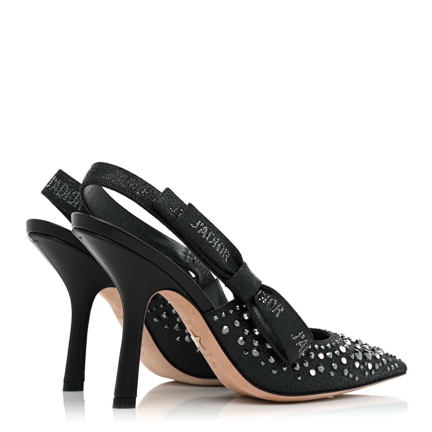 Christian Dior Fabric Crystal Ribbon Studded J'Adior