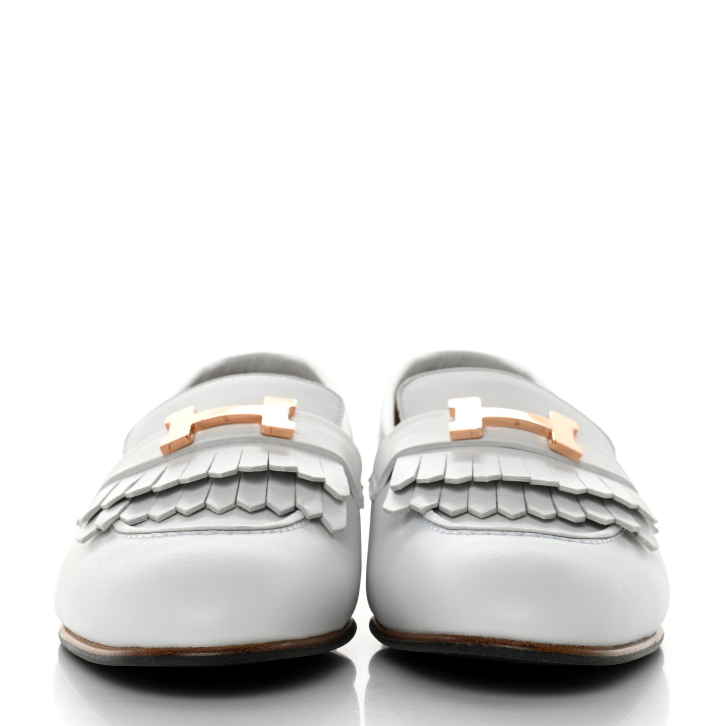 Calfskin Womens Royal Loafers 39 White