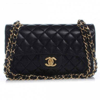 Chanel Lambskin Quilted Small Double Flap Black 1 of 6
