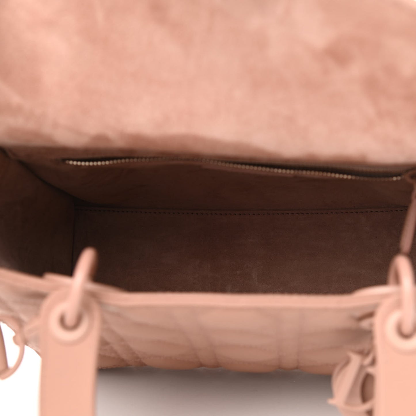 Ultra Matte Calfskin Cannage Medium Lady Dior Beige