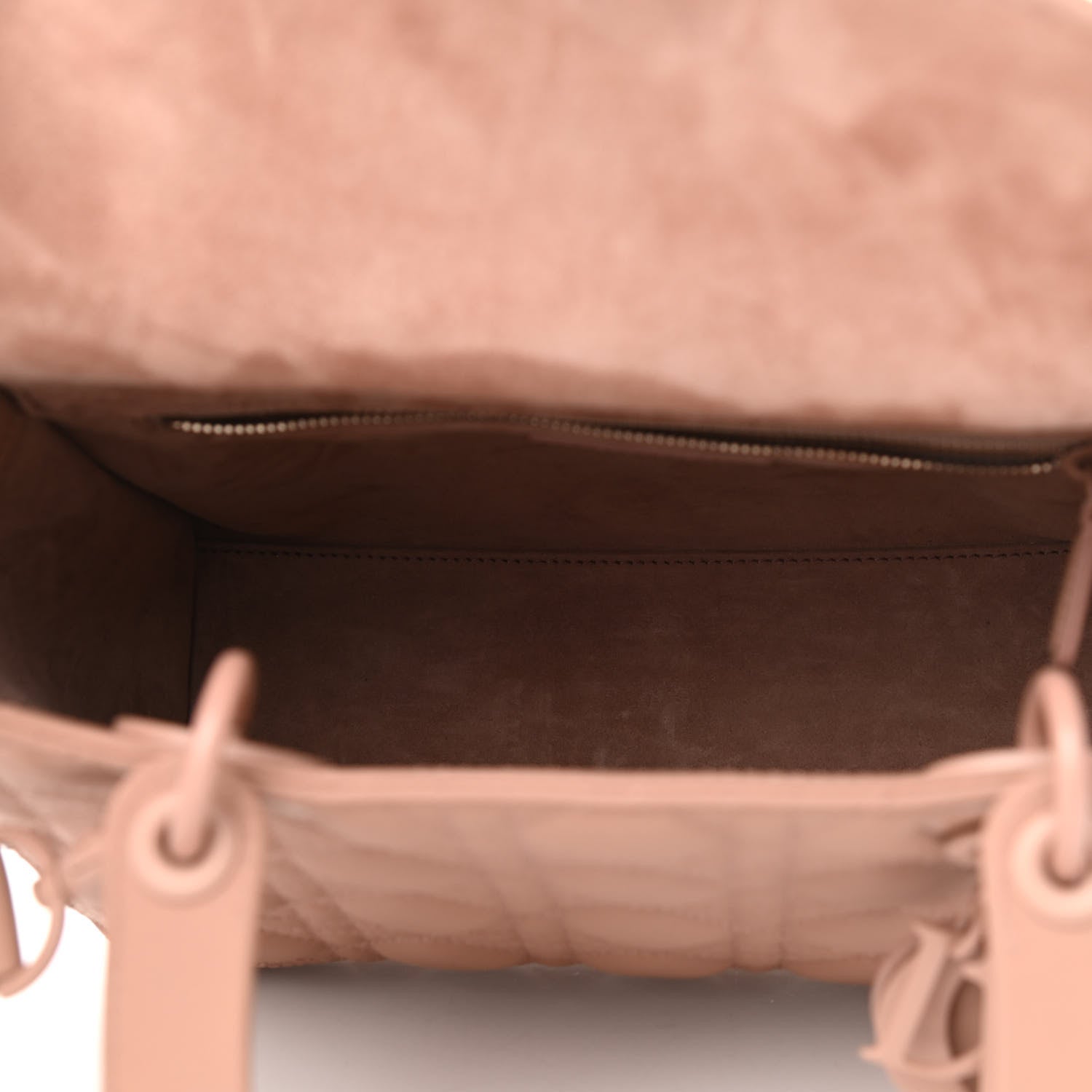 Christian Dior Ultra Matte Calfskin Cannage Medium Lady Dior Beige 5 of 11
