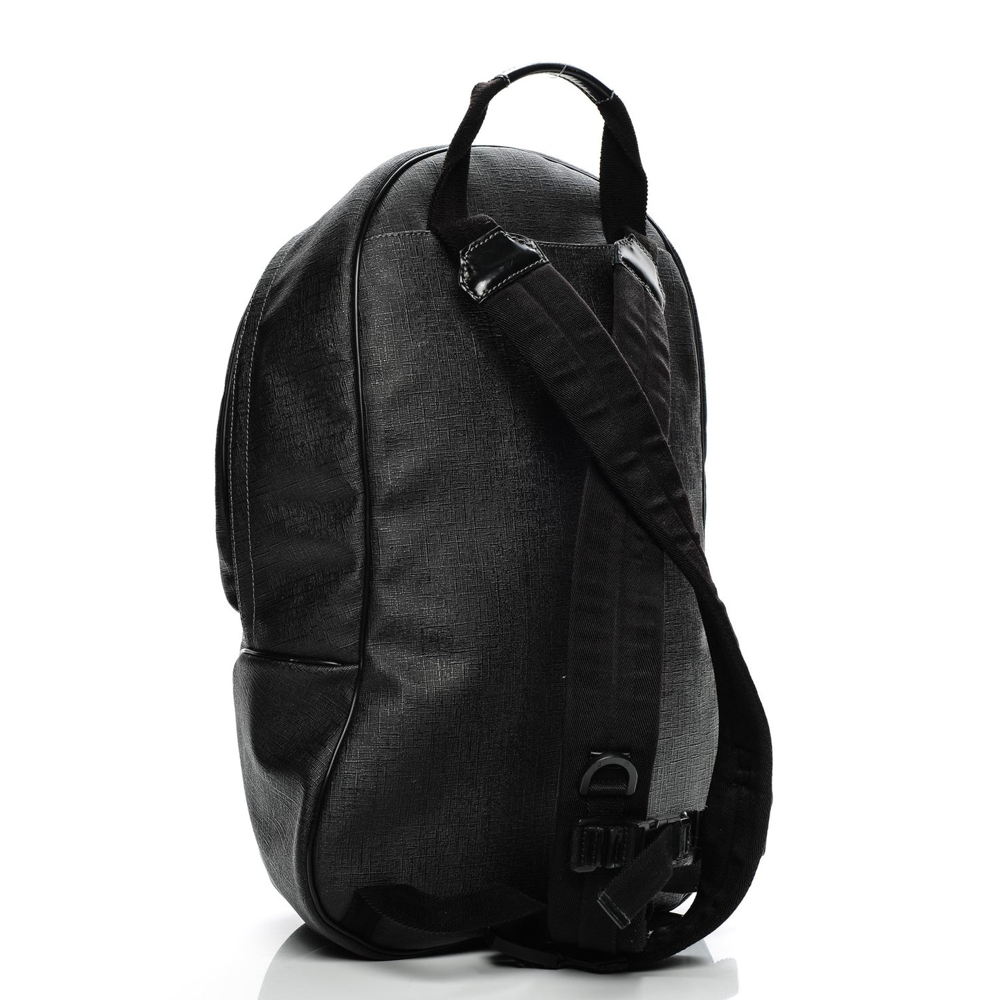 Coated Canvas Interlocking G Travel Backpack Black