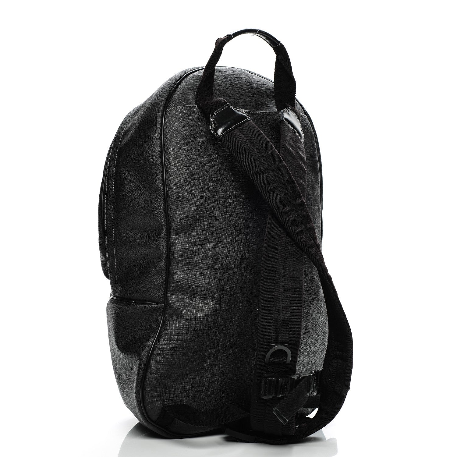Gucci Coated Canvas Interlocking G Travel Backpack Black 4 of 11
