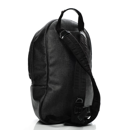 Gucci Coated Canvas Interlocking G Travel Backpack Black 4 of 11