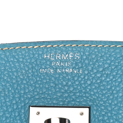 Hermes Togo Birkin 35 Blue Jean 6 of 9