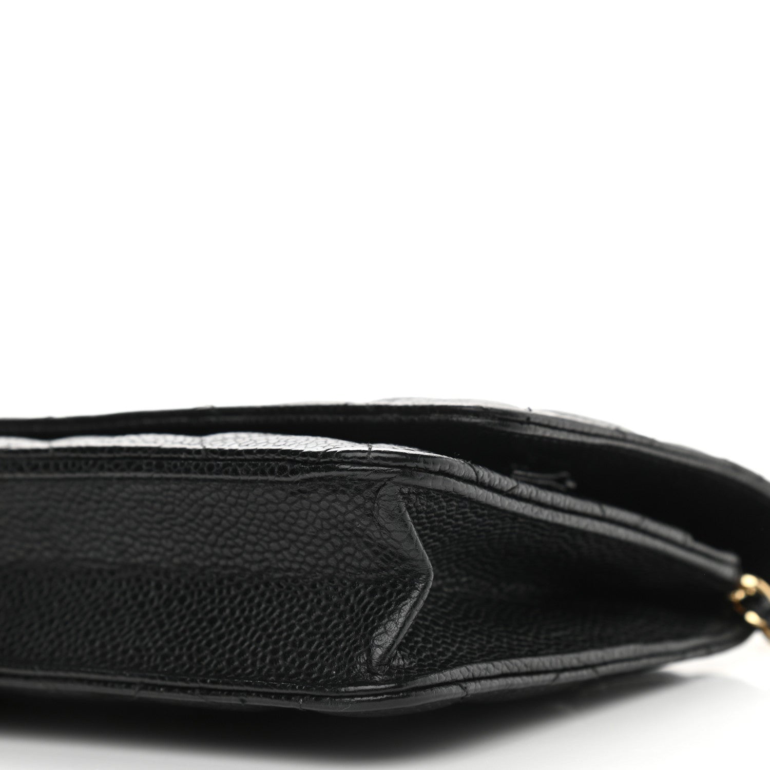 Chanel Caviar Quilted Wallet On Chain WOC Black 10 of 10