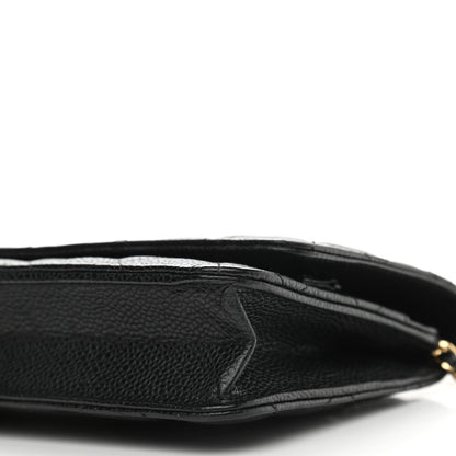 Chanel Caviar Quilted Wallet On Chain WOC Black 10 of 10