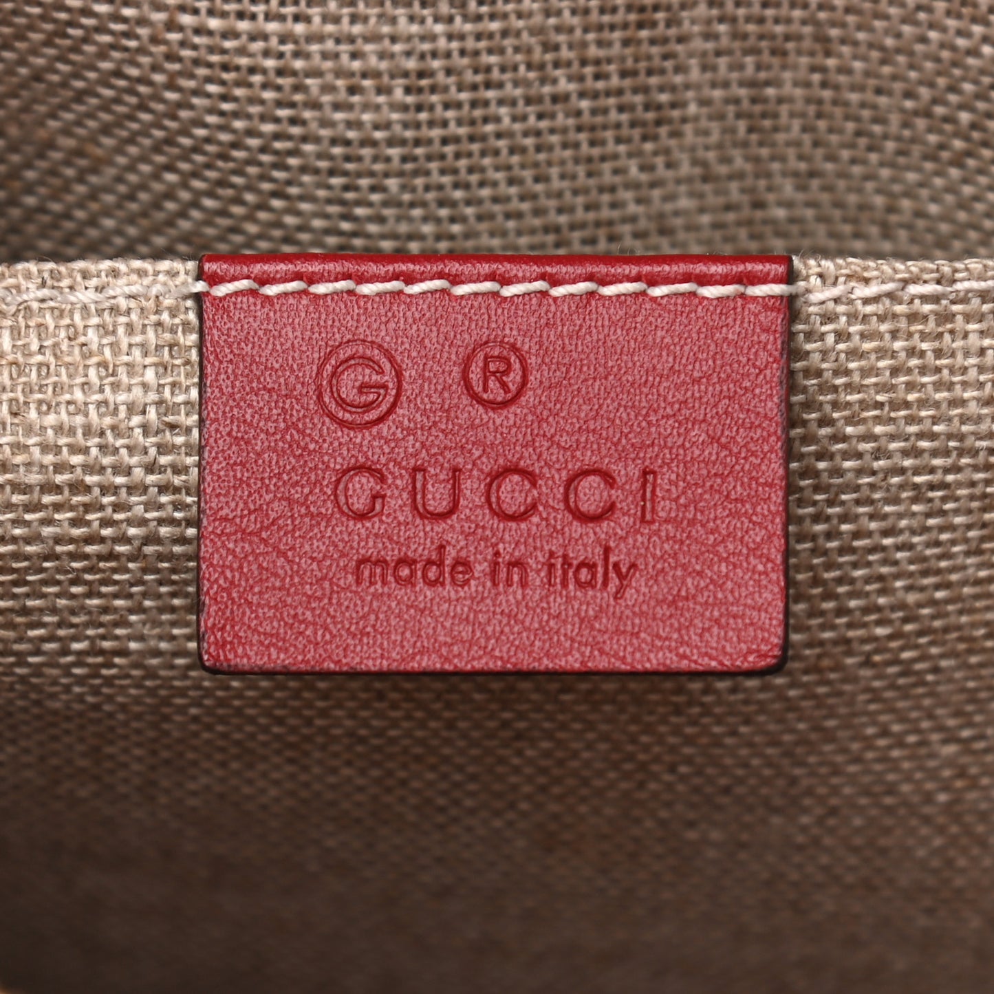 Microguccissima Mini Bree Messenger Bag Red
