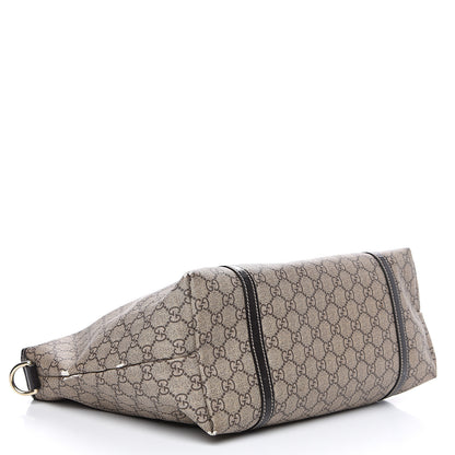 Gucci GG Plus Monogram Tattoo Heart Medium Joy Tote Dark Brown 3 of 16