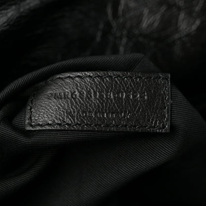 Saint Laurent Crinkled Calfskin Matelasse Monogram Medium Niki Chain Satchel Black 7 of 10