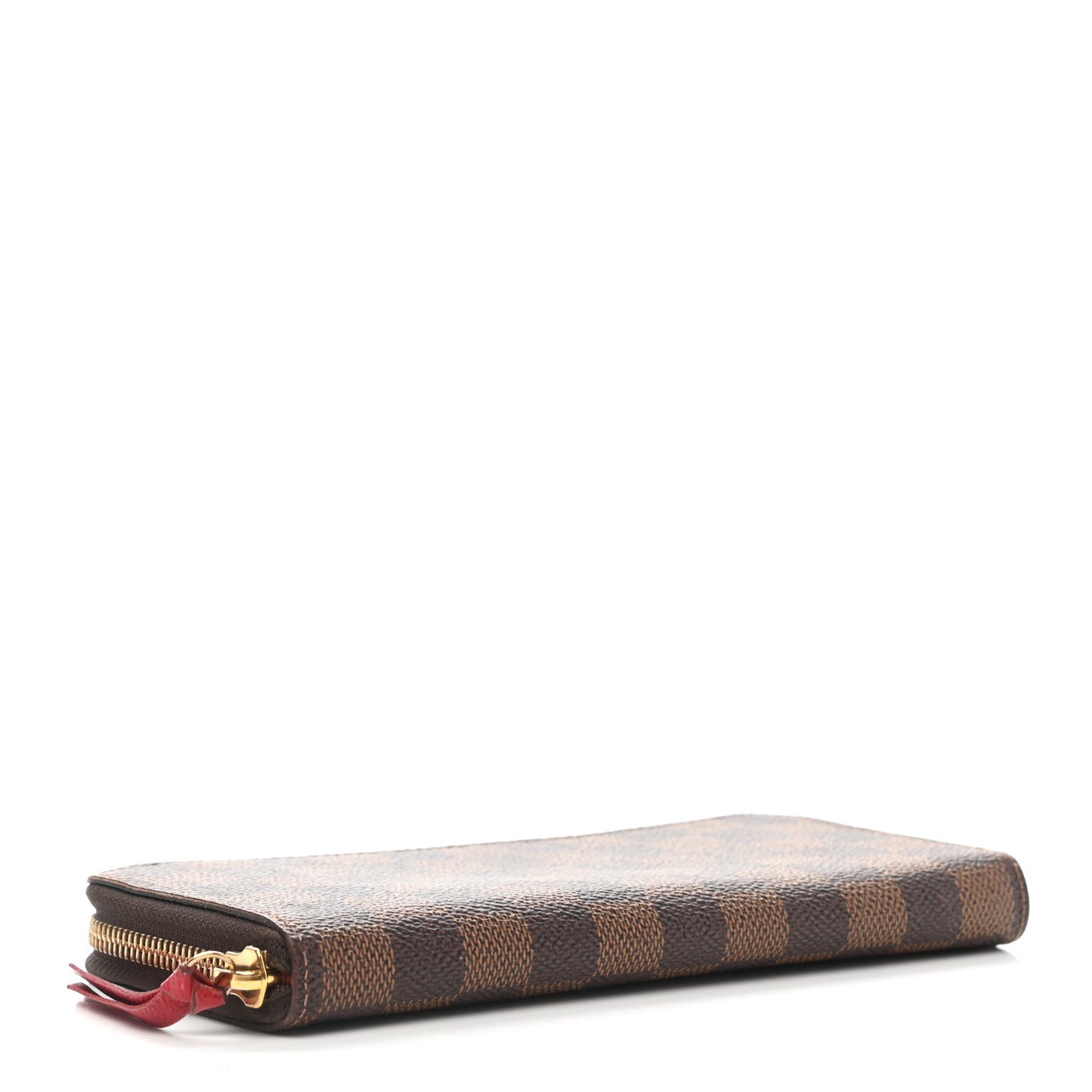 Damier Ebene Clemence Wallet Cherry
