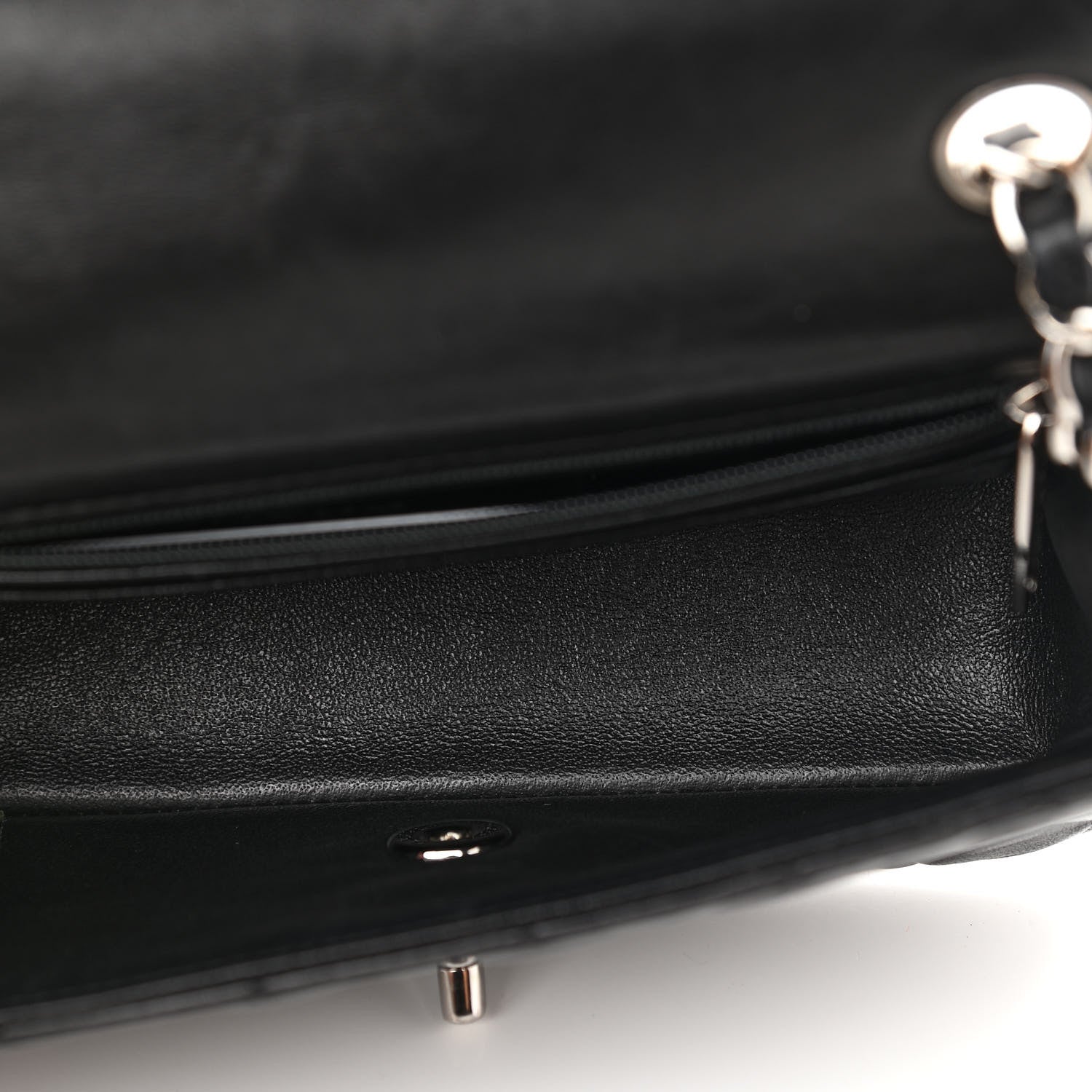 Chanel Lambskin Quilted Mini Rectangular Flap Black 7 of 10