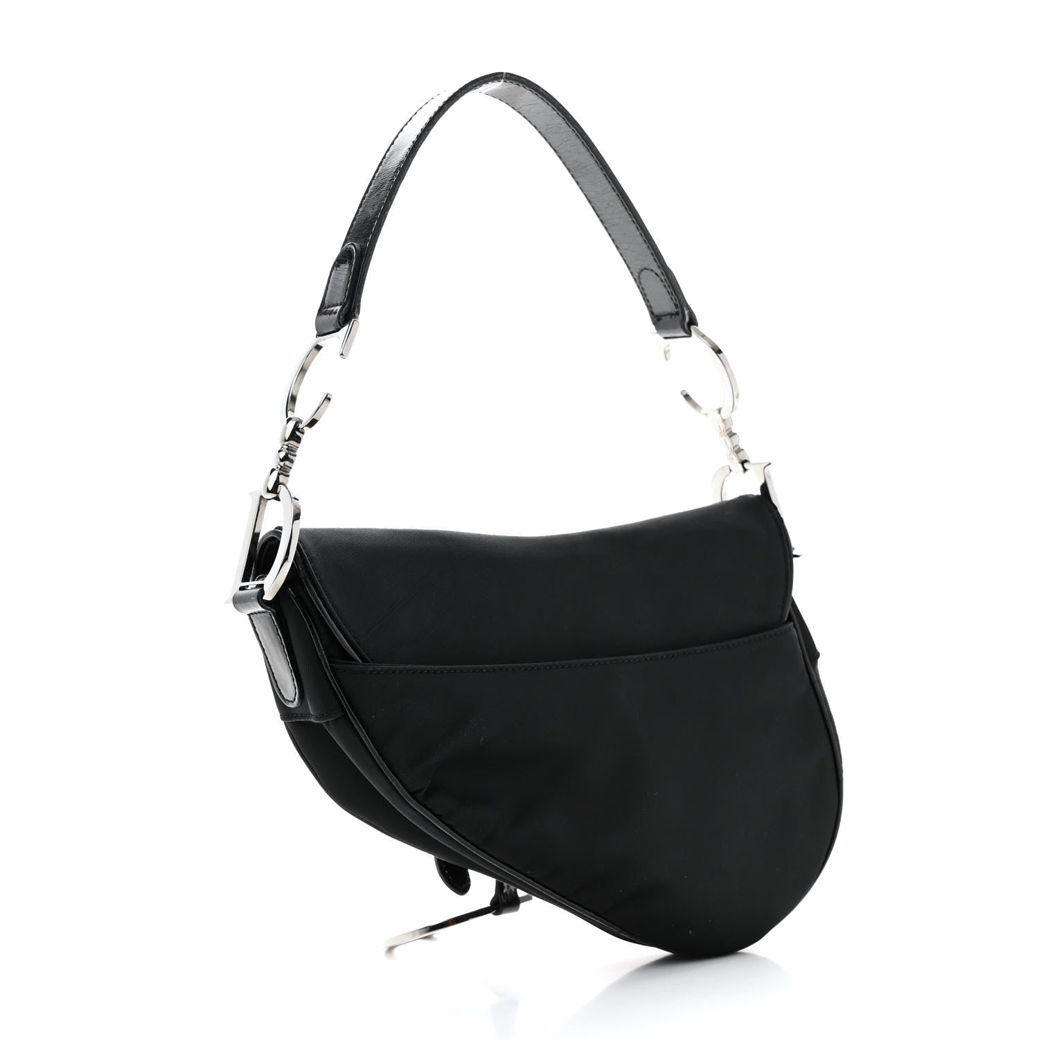 Christian Dior Nylon Saddle Bag Black 3 of 15