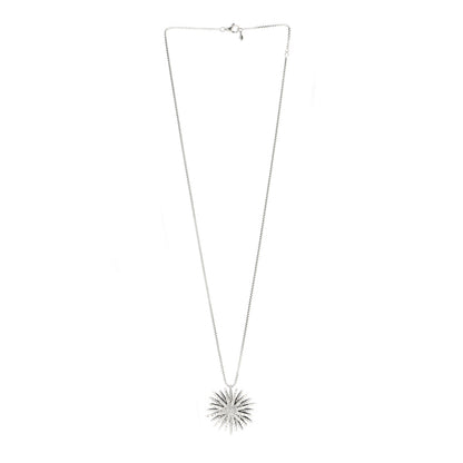 David Yurman Sterling Silver Diamond Large Starburst Pendant Necklace 3 of 4
