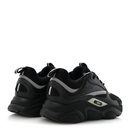 Christian Dior Technical Mesh Calfskin Mens B22 Sneakers 40 Black 5 of 9