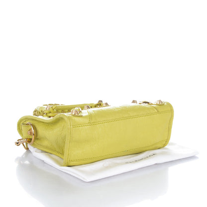 Balenciaga Agneau Giant 12 Gold Hardware Mini City Jaune Citronnade 4 of 7