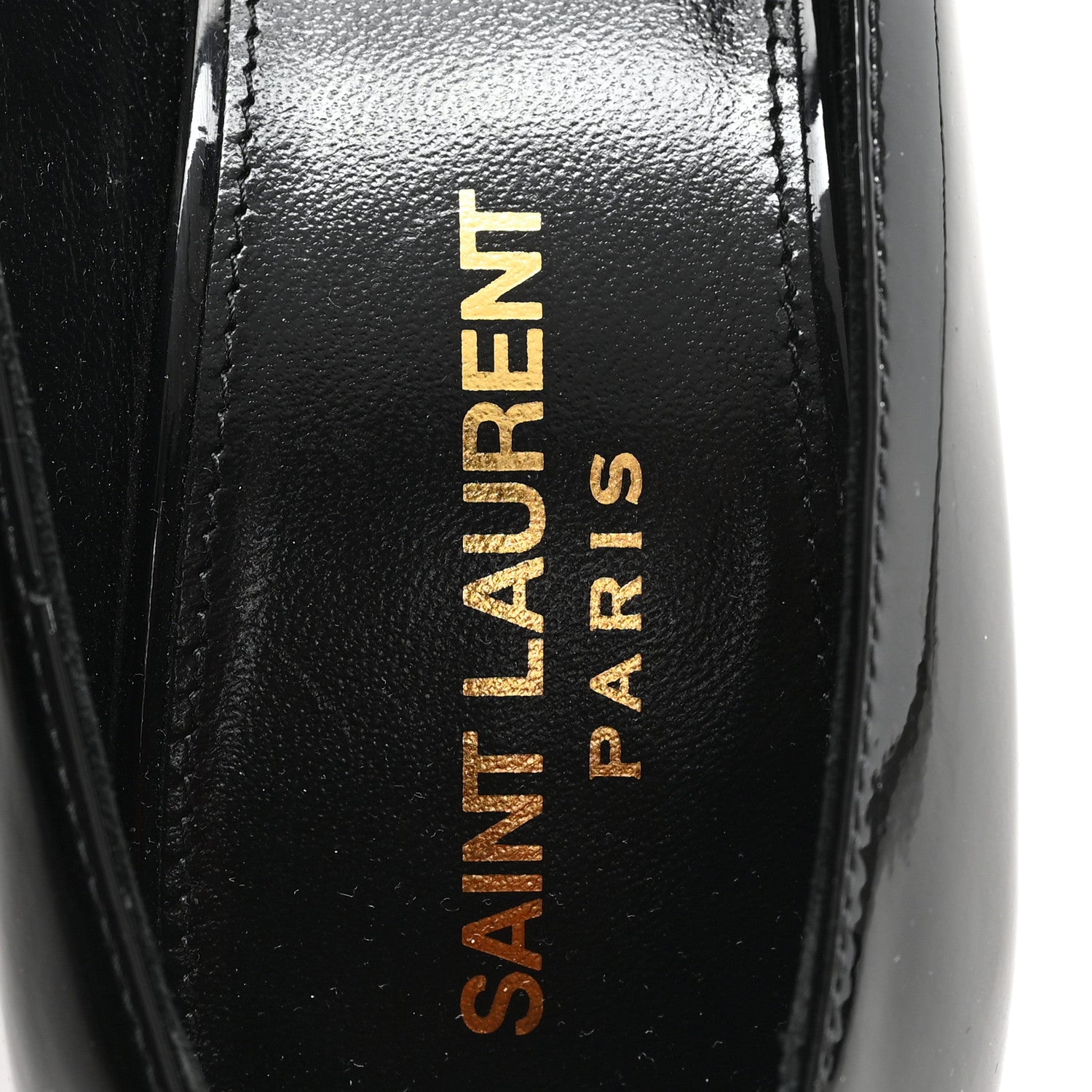 Saint Laurent Patent Instinct Pumps 37 Black 8 of 10