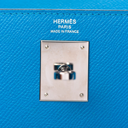 Hermes Epsom Kelly Sellier 32 Bleu Zanzibar 28 of 36