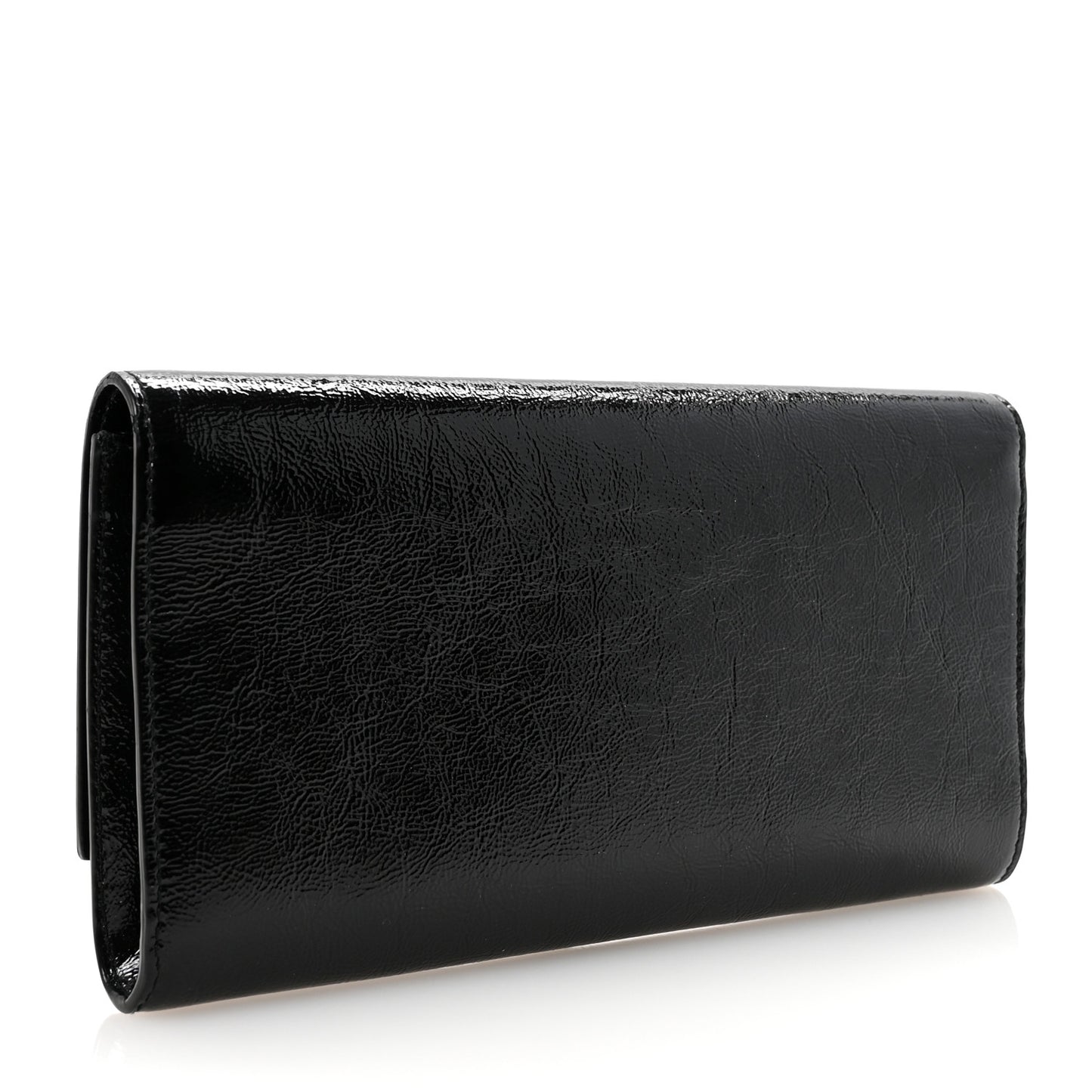 Textured Patent Monogram Small Belle De Jour Clutch  Black