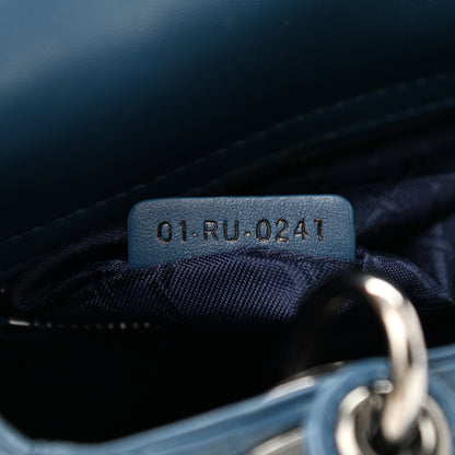 Christian Dior Lambskin Cannage Small My ABCDior Denim Blue 6 of 13