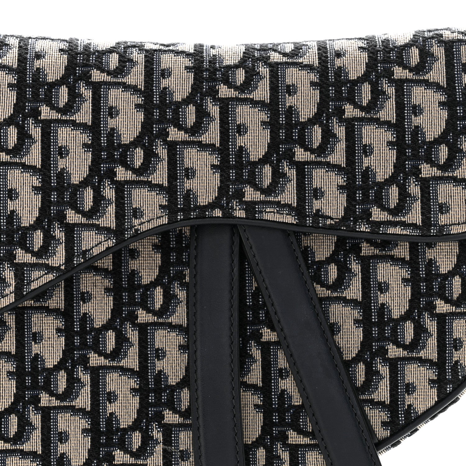 Christian Dior Oblique Saddle Bag Blue 8 of 14