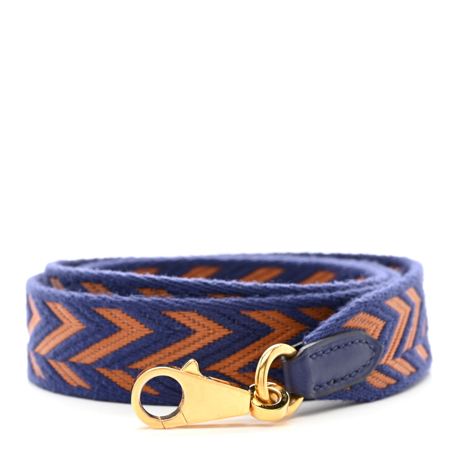 Toile Swift 25mm Sangle ZigZag Shoulder Strap Bleu Encre Gold