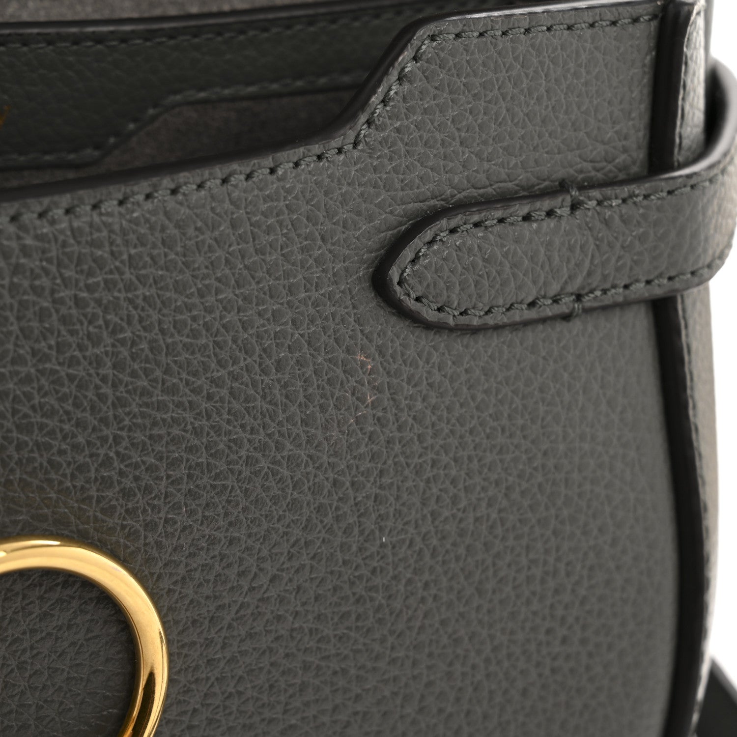 Mulberry Small Classic Grain Calfskin Small Amberley Satchel Charcoal 13 of 15