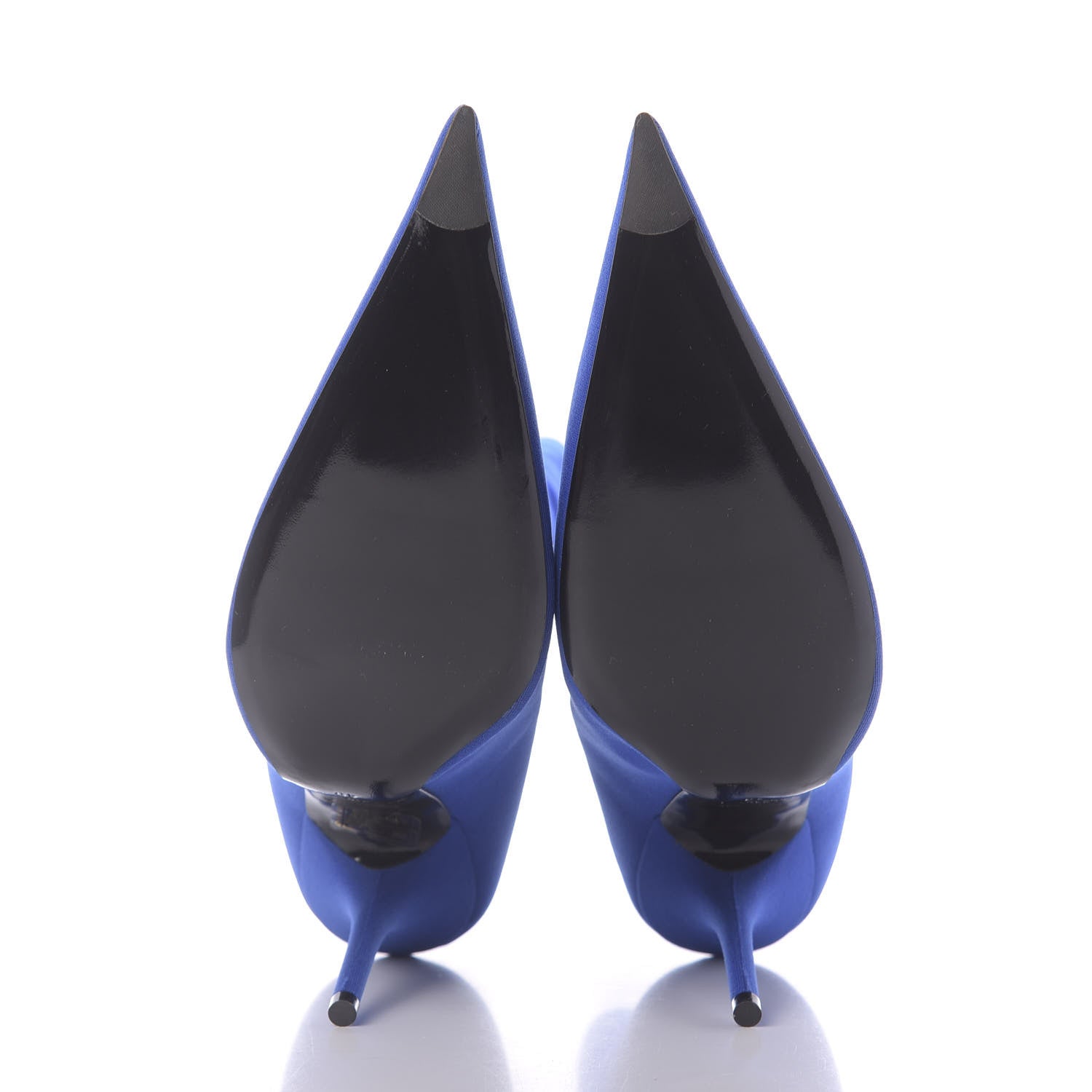 Balenciaga Jersey Crepe Pointed Toe Knife Booties 40 Bleu Sapphir 6 of 9