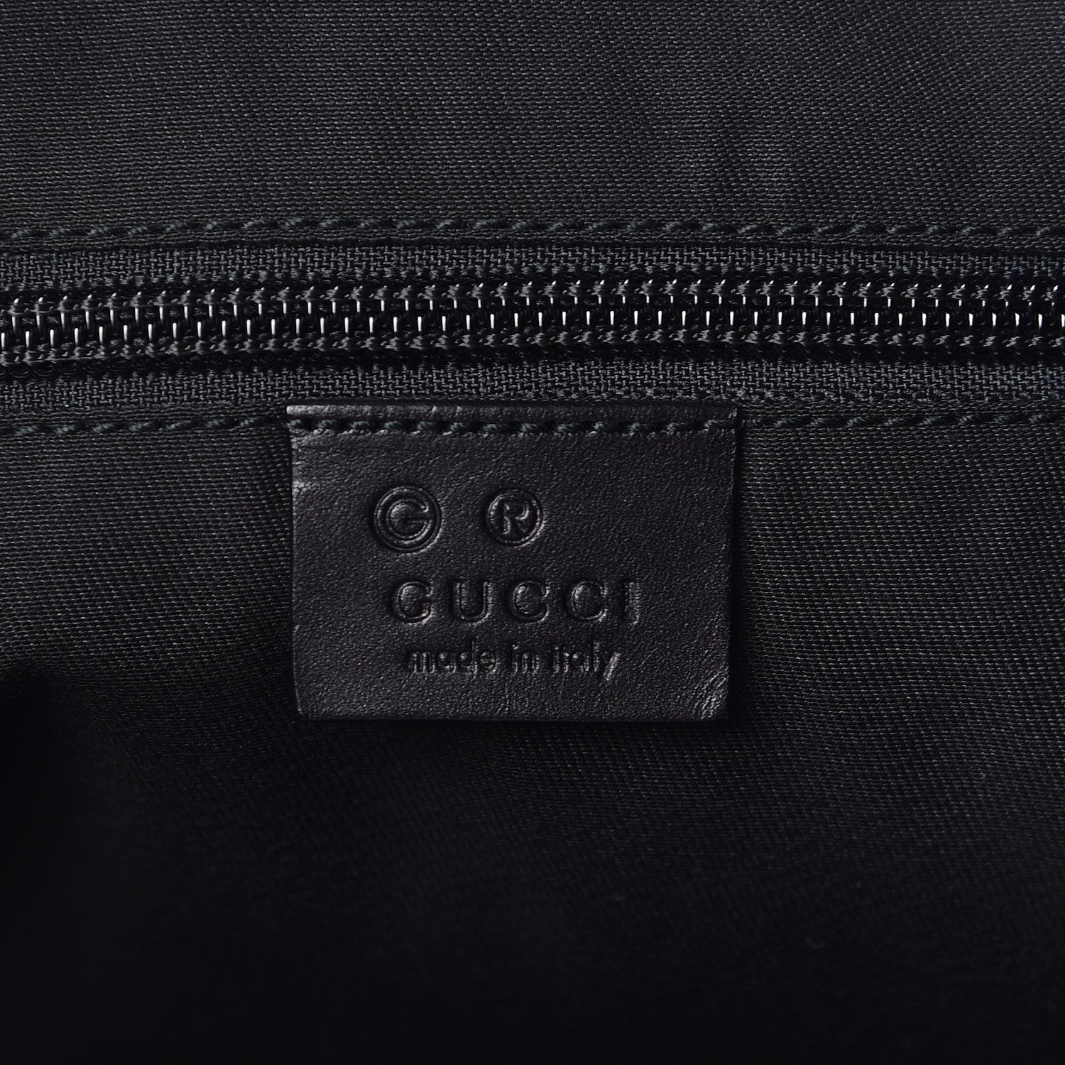 Gucci Denim Monogram Flat Messenger Bag Black 6 of 10