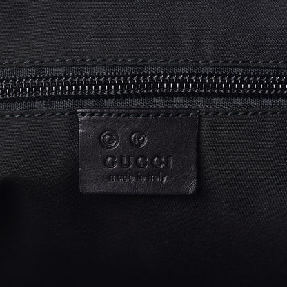 Gucci Denim Monogram Flat Messenger Bag Black 6 of 10