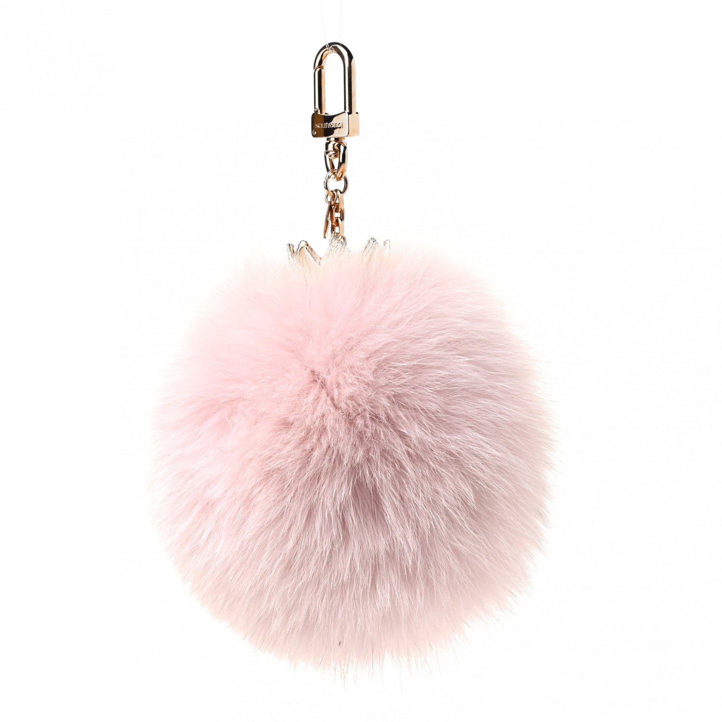 Fuzzy Bubble Bag Charm Light Pink