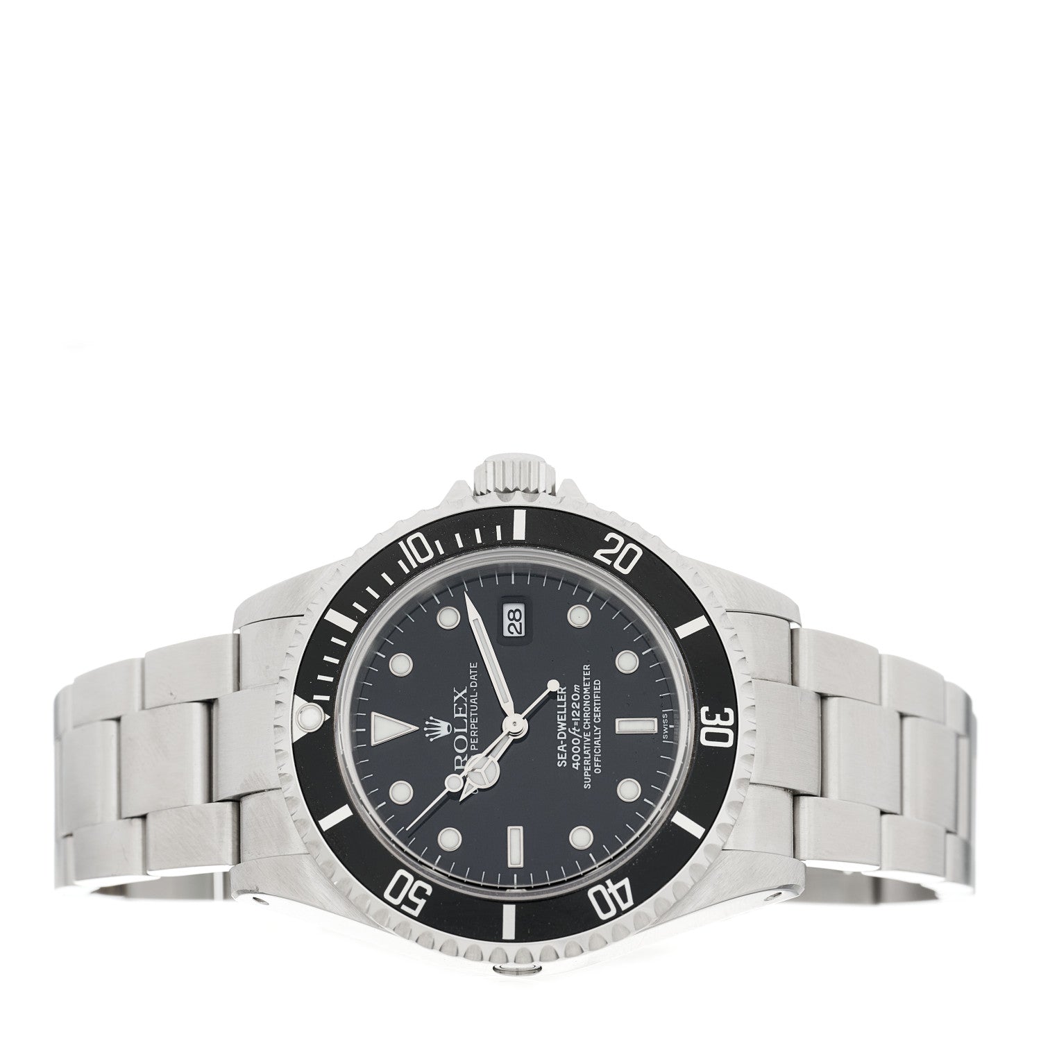 Rolex Stainless Steel 40mm Sea-Dweller Oyster Perpetual Watch Black 16600 2 of 4