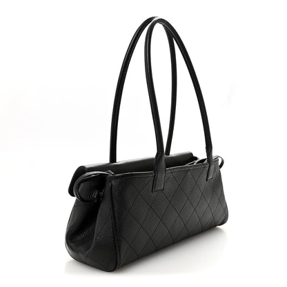 Chanel Grained Calfskin Stitched Urban Essentials Small Shopping Bag Black 3 of 10