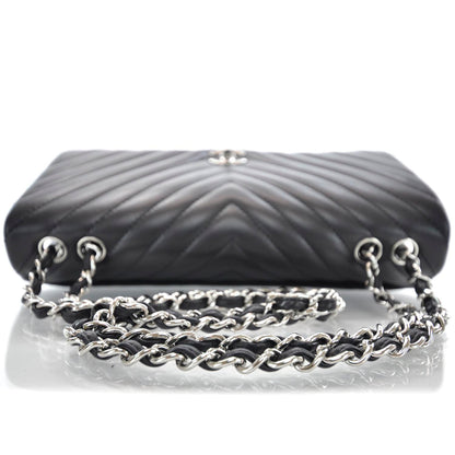 Chanel Lambskin Large Chevron Flap Black 5 of 12
