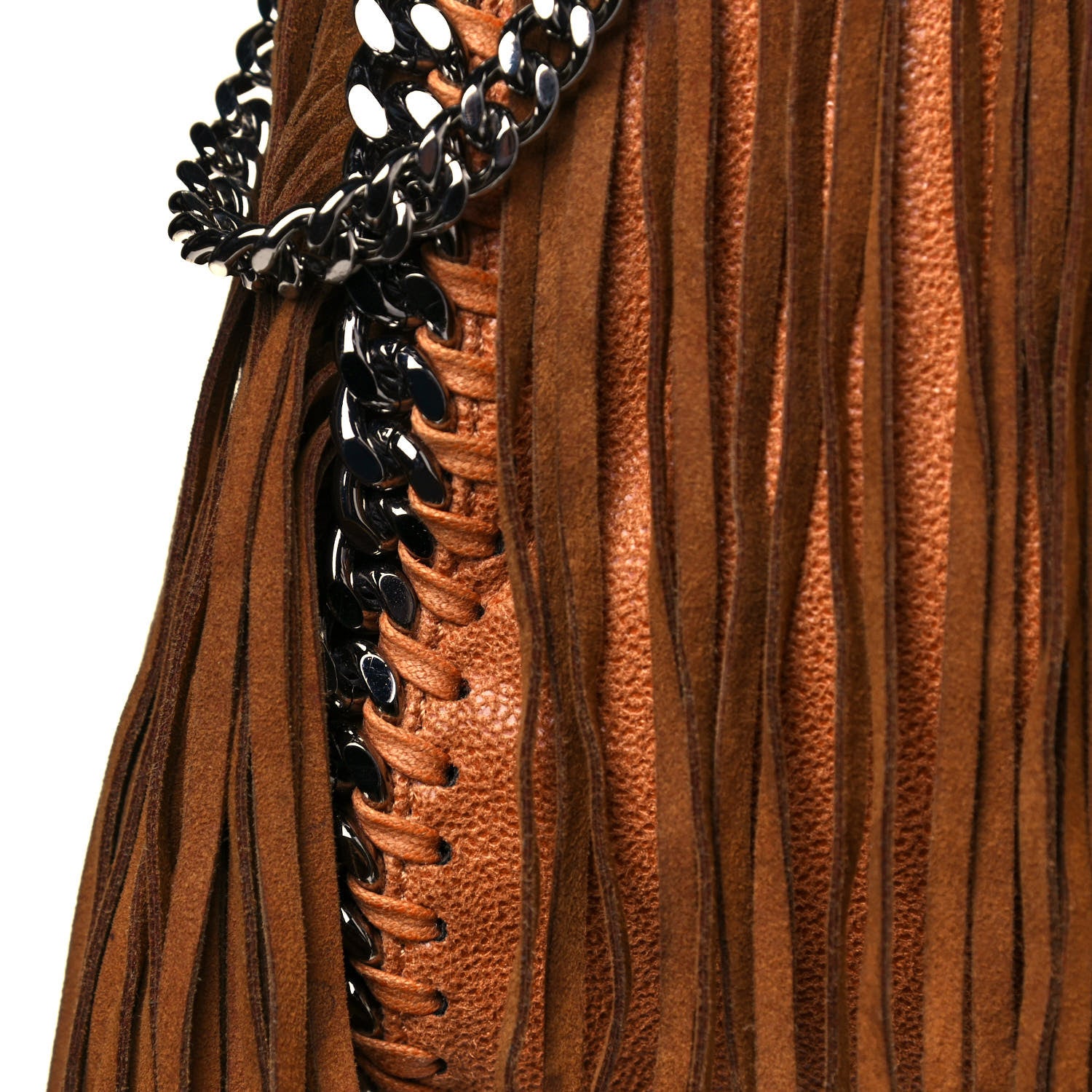 Stella McCartney Eco Suede Mini Fringe Falabella Tote Tan 14 of 14